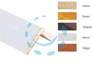 PARASPIGOLO LISCIO IN LEGNO DI AYOUS - mm.28x28x3000, grezzo - Marca PIRCHER - Cod: 452205