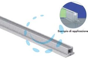 GIUNTO DI DILATAZIONE PER PAVIMENTI PER INTERNO - mm.8x10h. base mm.15 barra mt.2- trasparente - Marca  - Cod: 452984
