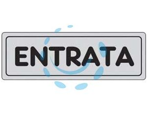 TARGHETTA ADESIVA "ENTRATA" - cm.15X5h. - Marca  - Cod: 453332