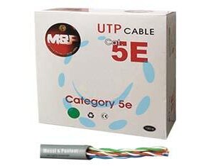 CAVO TRASMISSIONE DATI RETE LAN UTP CAT.5/E GRIGIO - ø mm.5,4 - Marca MESSI&PAOLONI - Cod: 453677
