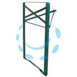 - cm.43x2,7x73h. - adatto per tavoli cm.50/60 - Cod: 456210 - 6 pz