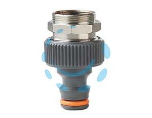PRESA RUBINETTO CON ADATTATORE IN METALLO - 3/4" est M24x1 int M22x1 - blister - 80002431 - Marca GF - Cod: 459822