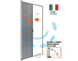 ZANZARIERA A RULLO LATERALE STRUTTURA IN ALLUMINIO COLORE BIANCA - cm.160x250h. - Marca SANGIORGIO - Cod: 460293