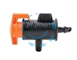GOCCIOLATORE FINE LINEA "BARREL" 0-8 L/H - in blister da pz.10 - 80006200 - Marca GF - Cod: 461177
