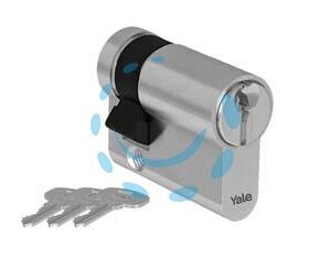 MEZZO CILINDRO SAGOMATO SERIE 500 - mm.40 decentrato (30x10) (YC052KD301003N1) - Marca YALE - Cod: 468879