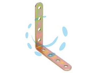 LASTRINA AD ANGOLO A 90° FORATA PESANTE ART.768 - mm.50x50x20 - spessore mm.4 - Marca ALDEGHI - Cod: 471367