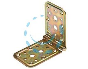 CERNIERA DI GIUNZIONE ART.741 - mm.200 (98x98x65) - spessore mm.2,2 - Marca ALDEGHI - Cod: 471398
