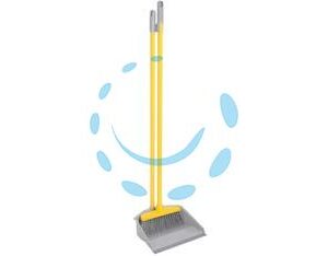SET PULIZIA REGINA CON SCOPA E PALETTA - cm.24x20x88 (11703) - Marca APEX - Cod: 349642