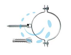 COLLARINI PER TUBO IN ACCIAIO ZINCATO "CPE-SL V" - ø mm.140 - Marca FISCHER - Cod: 486804