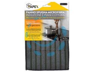 PANNO SPUGNA MICROFIBRA PER INDUZIONE E PIANI COTTURA - cm.24x17 (15095) - Marca APEX - Cod: 489805