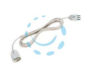PROLUNGA ELETTRICA LINEARE BIPASSO SCHUKO BIANCA - mt.3 - Marca FANTON - Cod: 493499