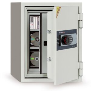 Technomax Armadio ignifugo per supporti magnetici combinatore elettronico Technofire 125 SDE Dim H.420 × L.352 × P.433
