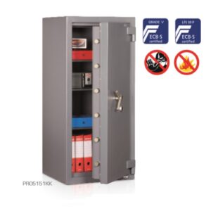 Technomax Cassaforte ignifuga a doppia chiave Bank PRO 5 KK Dim H.1510 × L.680 × P.680 PRO5151KK