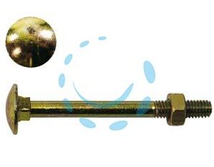 DADO ESAGONALE MEDIO ZINCATO CL.10 - mm.6 - Marca  - Cod: 69915