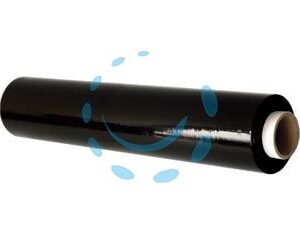FILM ESTENSIBILE MACCHINABILE NERO - cm.50h. lunghezza rotolo mt.1300 - spessore My23 - Marca - Cod: 311359