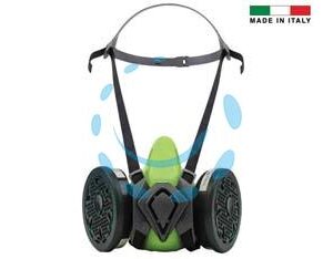 MASCHERA IN GOMMA TERMOPLASTICA SERIE BLS 4100 NEXT R CON FILTRI - taglia S/M - Marca BLS - Cod: 385541