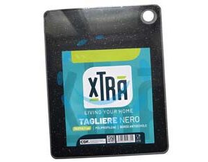 TAGLIERE IN POLIPROPILENE E TPE NERO - cm.16x23 - spessore cm.0,6 - Marca XTRA - Cod: 487528